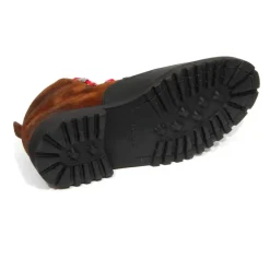 Skórzane buty z efektem vintage