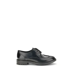 Skórzane Lace-Ups z Nowoczesnym Obrotem