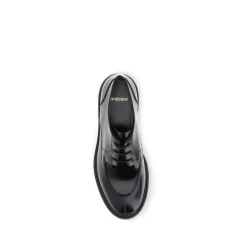 Skórzane Lace-Ups z Nowoczesnym Obrotem