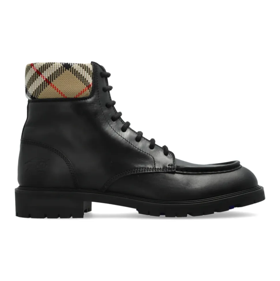 Skórzane sznurowane buty wojskowe Rogue