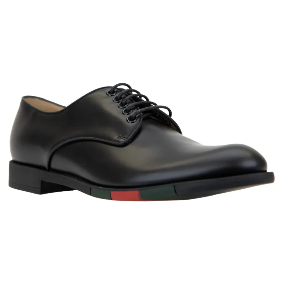 Skórzane sznurowane eleganckie buty