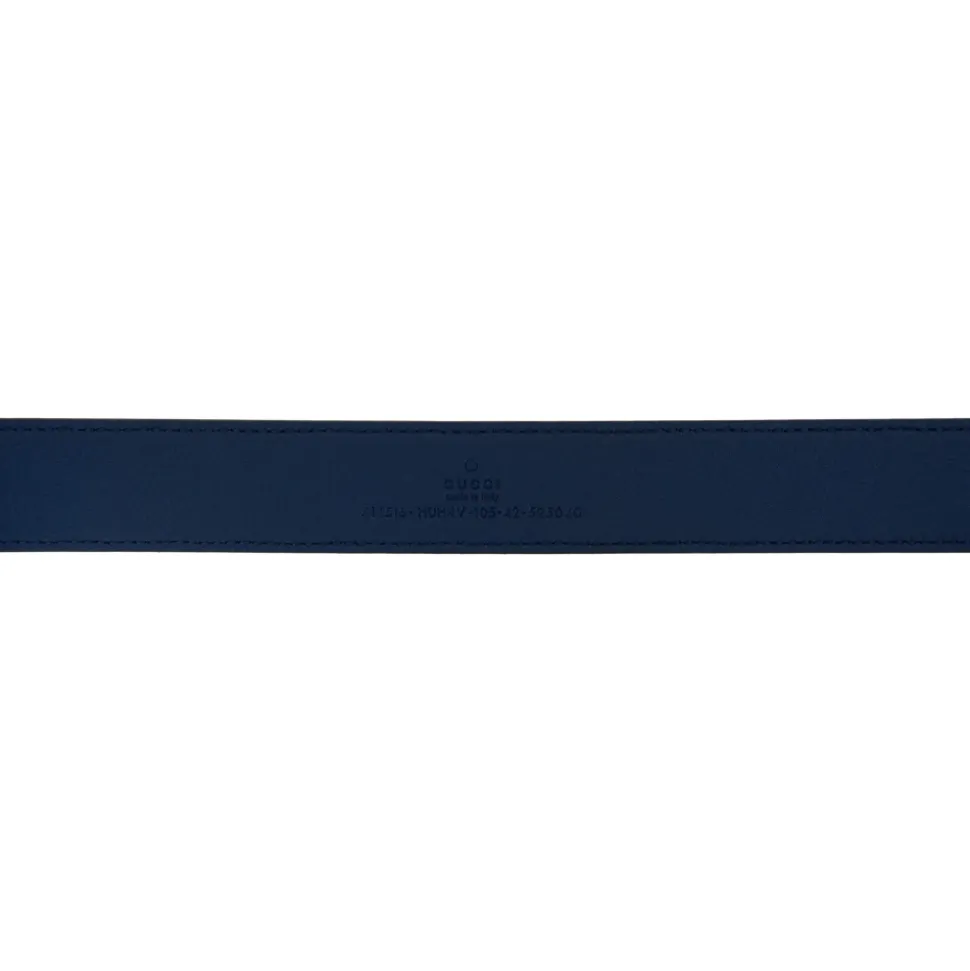 Skórzany pasek z klamrą z logo