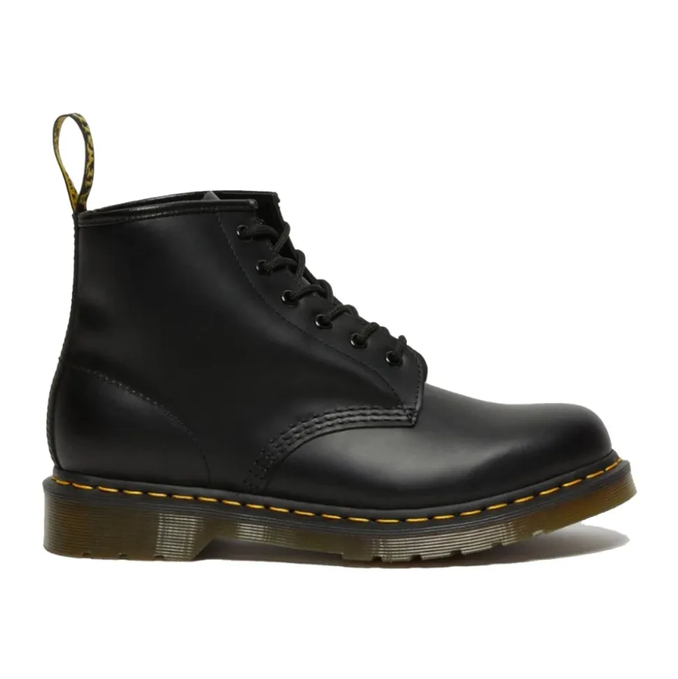 101 Smooth Boots - Klasyczne Docs z żółtymi szwami