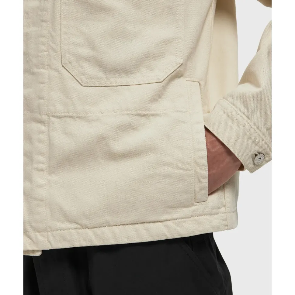 Stone Island Płaszcze Kość Słoniowa