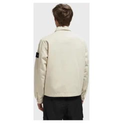 Stone Island Płaszcze Kość Słoniowa