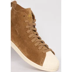 Suede Hi-Top Sneakers w Neutralnych Odcieniach