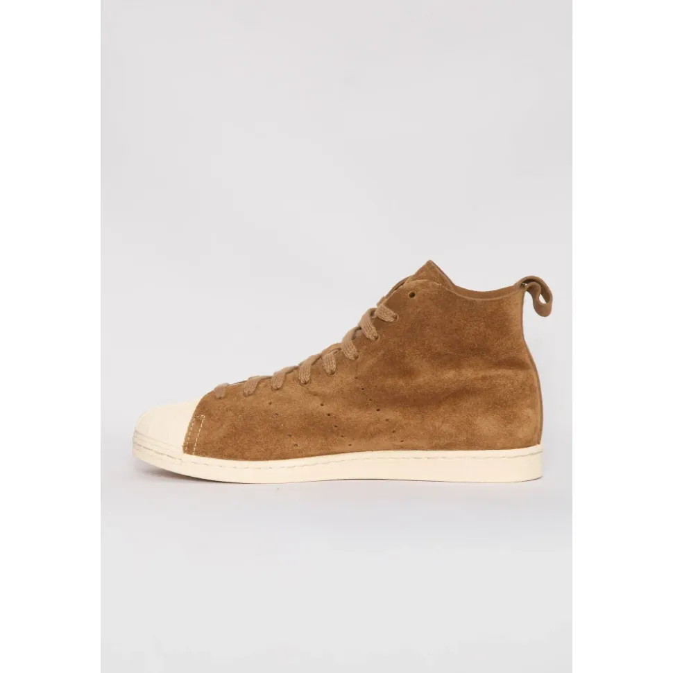 Suede Hi-Top Sneakers w Neutralnych Odcieniach