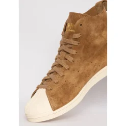 Suede Hi-Top Sneakers w Neutralnych Odcieniach