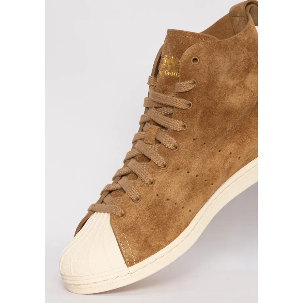 Suede Hi-Top Sneakers w Neutralnych Odcieniach