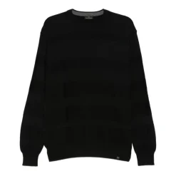 Sweter w paski z okrągłym dekoltem