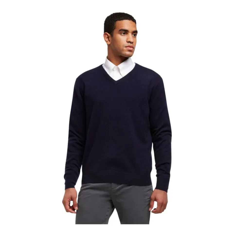 Sweter z kaszmiru z dekoltem w serek