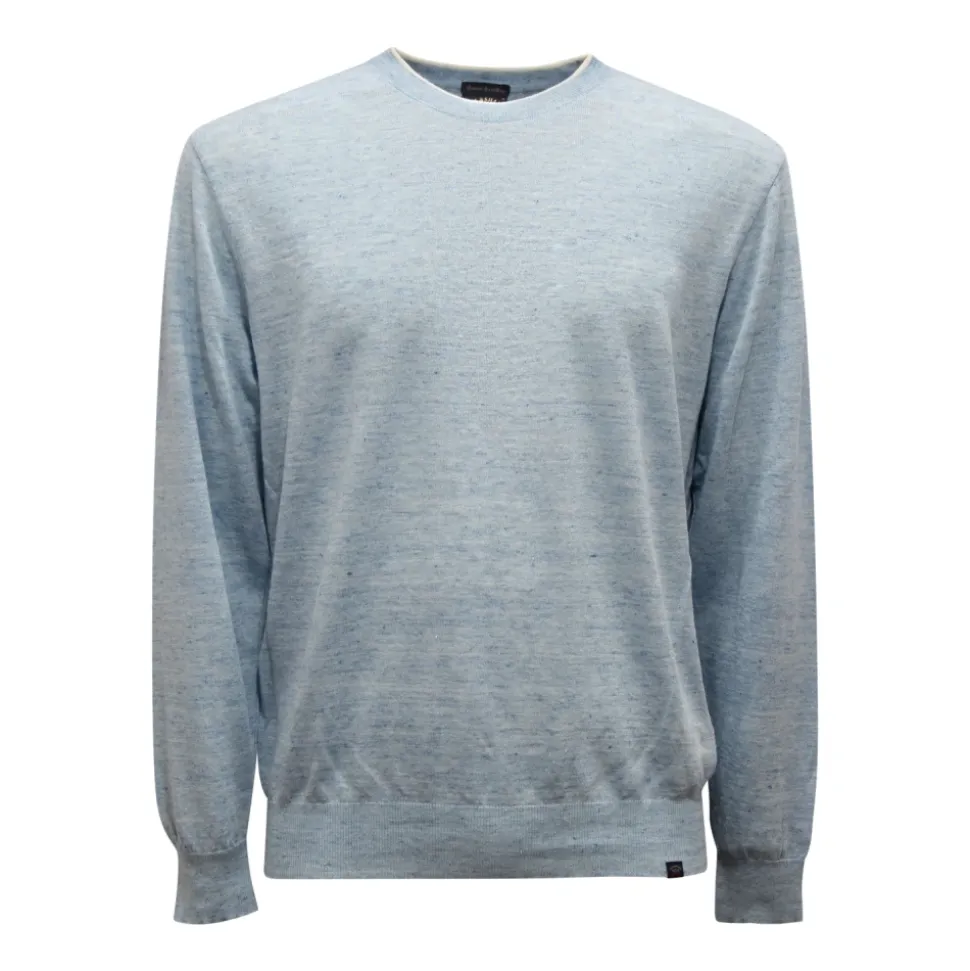 Sweter z lnu i bawełny