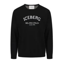 Sweter z okrągłym dekoltem z logo