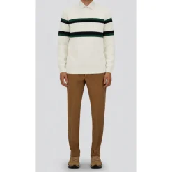 Sweter z przędzy barwionej w romby piki