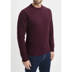 Sweter z wełny jagnięcej z okrągłym dekoltem