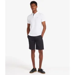 Tartan Pique Polo Biały