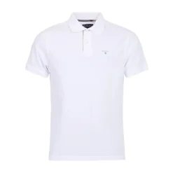 Tartan Pique Polo Biały