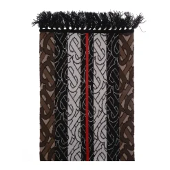 TB Monogram Stripe Knit Football Scarf