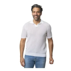 Teksturowane Polo Skipper