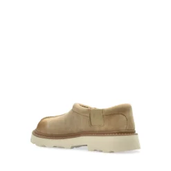 Żółte Zamszowe Lug Loafer Buty