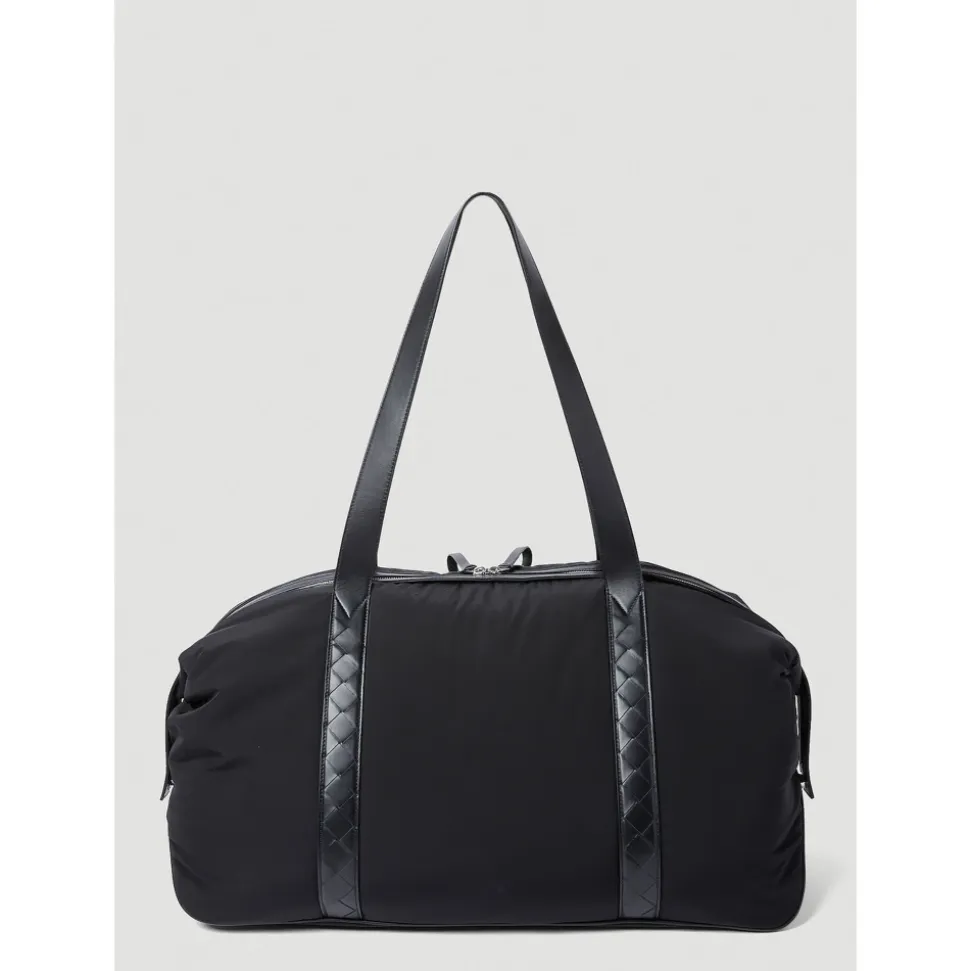Torba Duffle Z Wykończeniami Ze Skóry