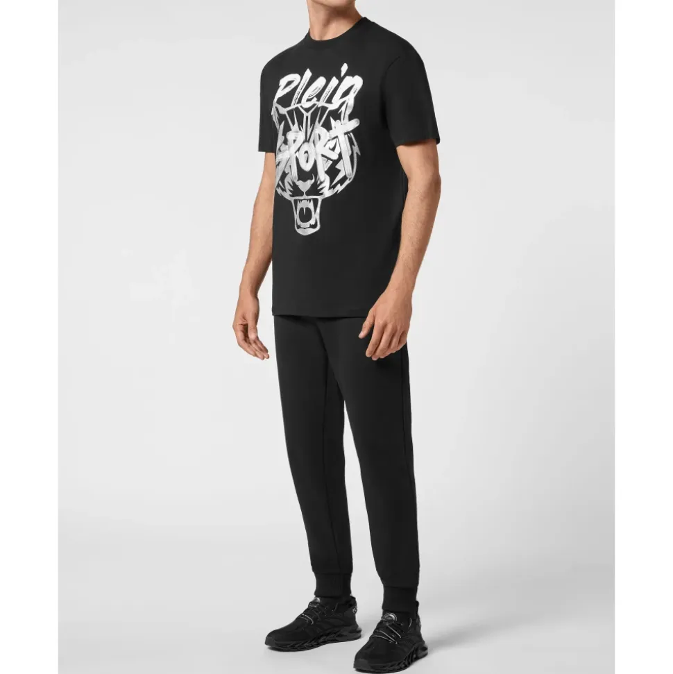 T-shirt Okrągły Dekolt Stencil Tiger Street Fighter