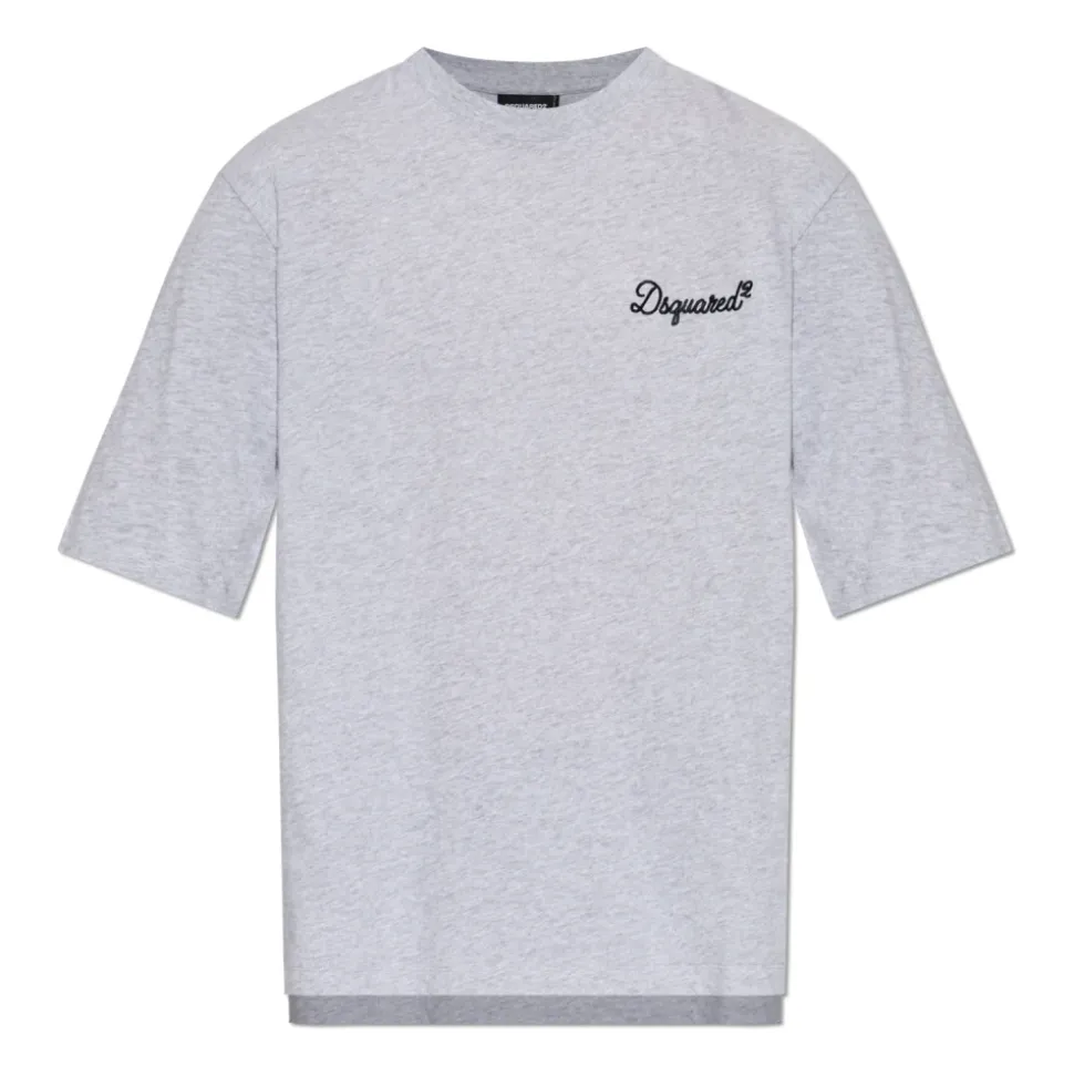 T-shirt z haftowanym logo