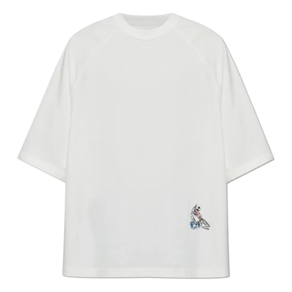 T-shirt z haftowanym wzorem