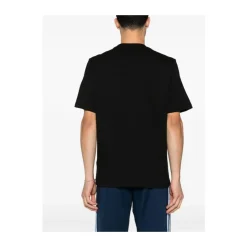 T-shirt z Logo w Przesunięciu