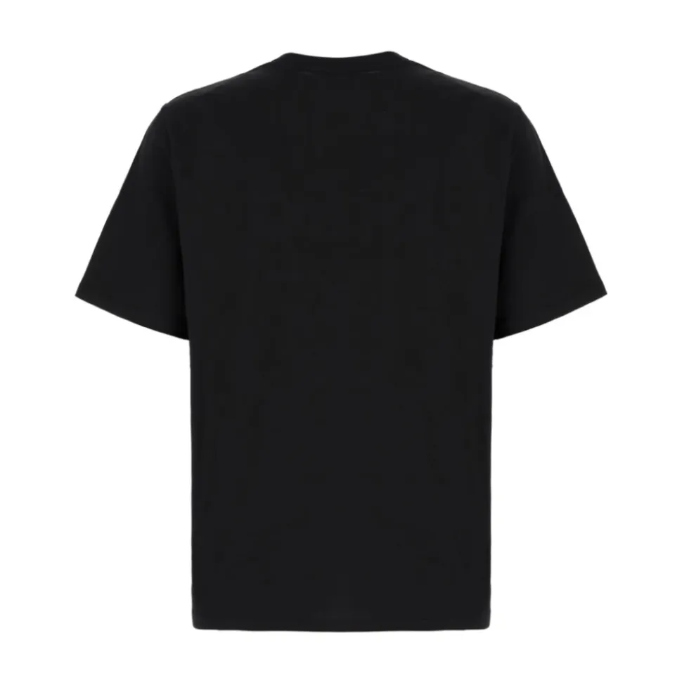 T-shirt z Logo w Przesunięciu