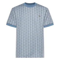 T-shirt z monogramem żakardowym