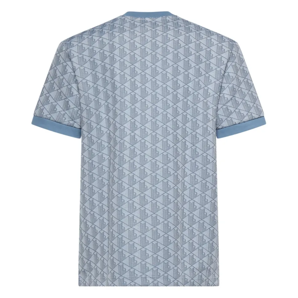 T-shirt z monogramem żakardowym