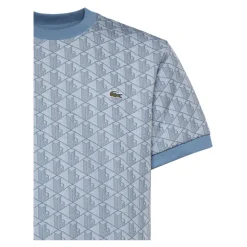 T-shirt z monogramem żakardowym