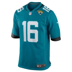 Turkusowy Jaguars Trevor Lawrence NFL Jersey
