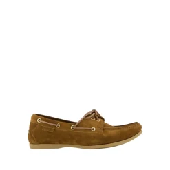 Tytoniowe Brązowe Loafersy zamszowe
