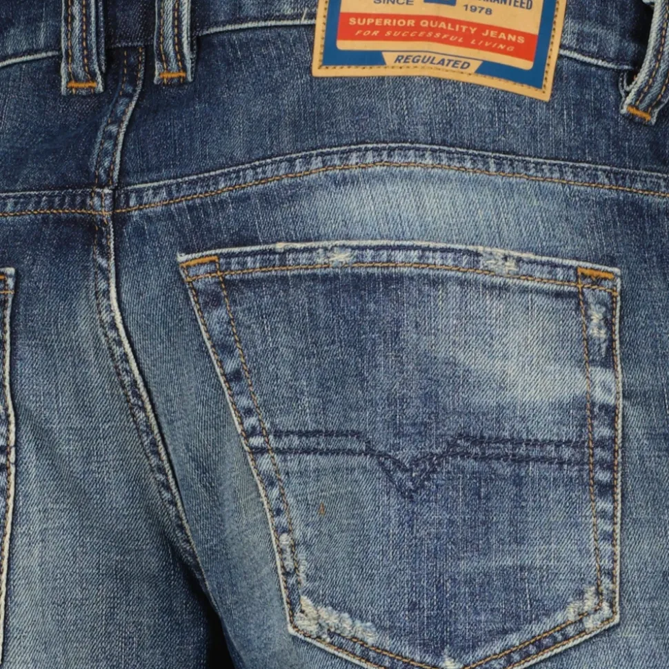 Vintage Niebieskie Proste Jeansy
