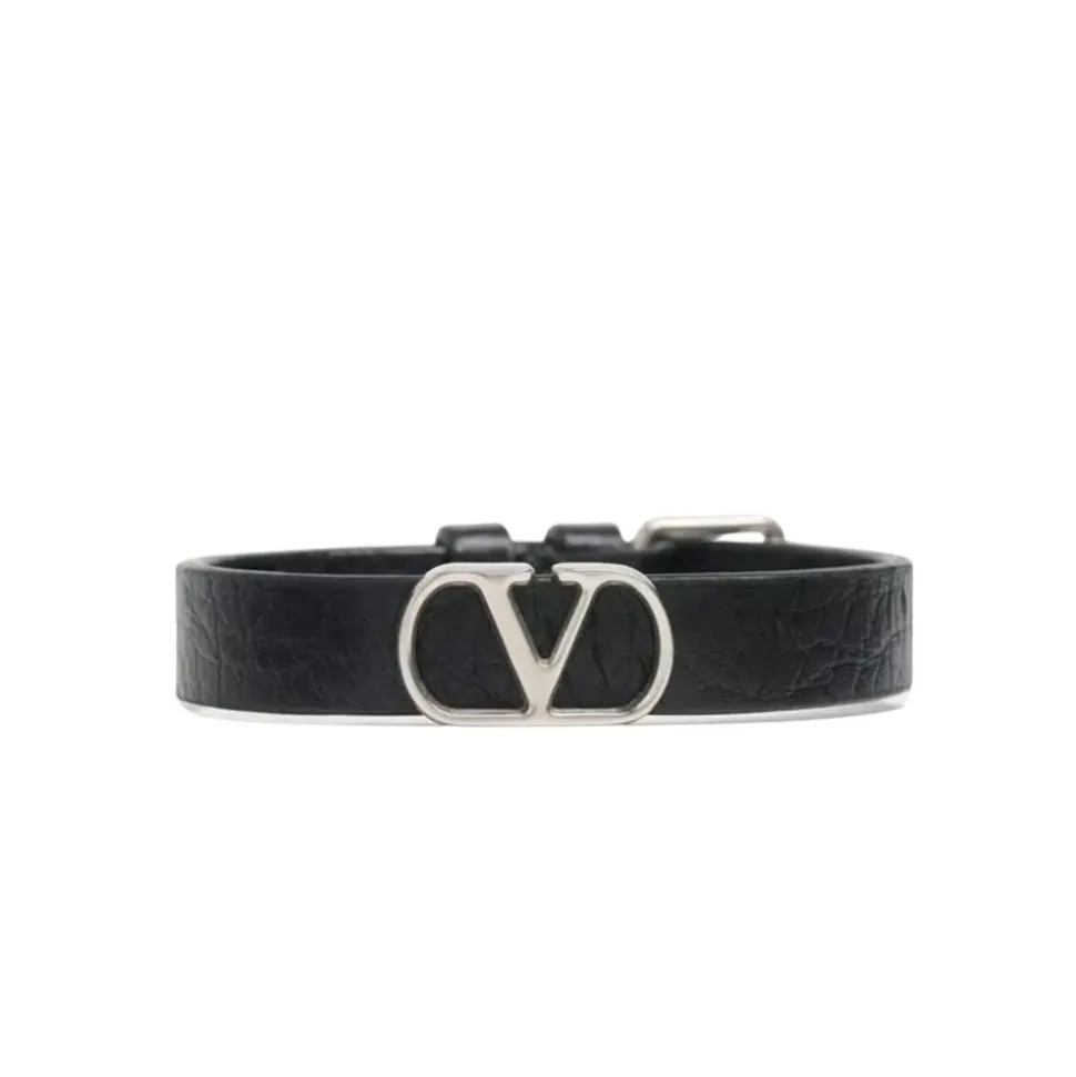 VLogo Leather Bracelet