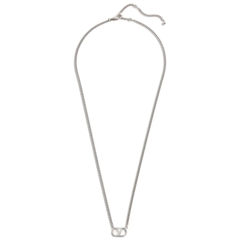 Vlogo Signature Metal Necklace