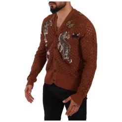 Wielokolorowy Sweterek z Haftem Elegancja