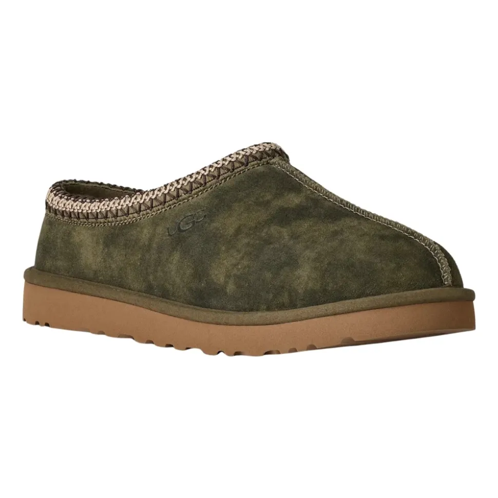 Wygodne Zamszowe Kapcie w Burnt Olive