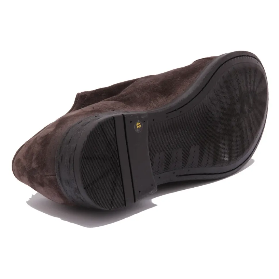 Zamszowe Buty Slip-On, Wyprodukowane we Włoszech
