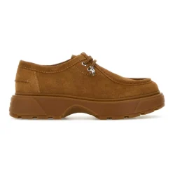 Zamszowe sznurowane buty