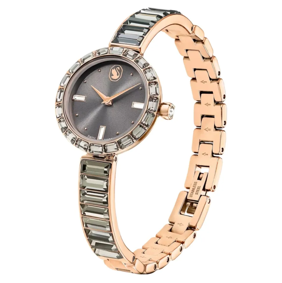 Zegarek Unisex Matrix Bransoletka 25 mm Różowe złoto & Szary 5679887