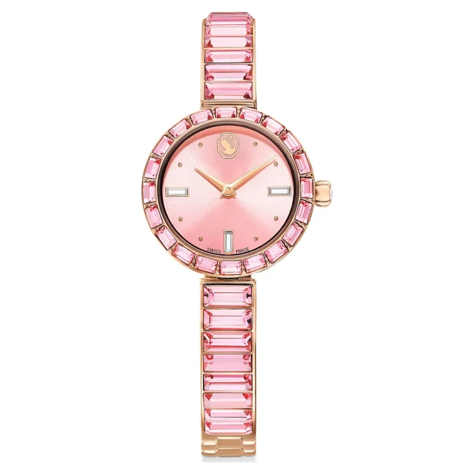 Zegarek Unisex Matrix Bransoletka 25 mm Różowe Złoto Różowy 5679890
