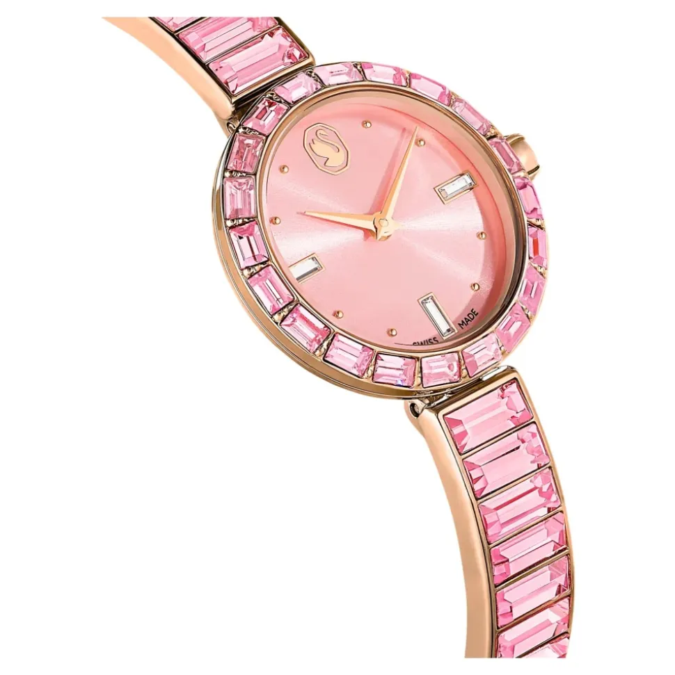 Zegarek Unisex Matrix Bransoletka 25 mm Różowe Złoto Różowy 5679890